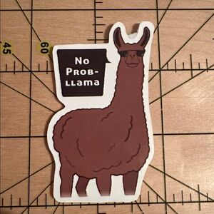💜13/$13 +Bundle Sticker Sale | Llama Animal Waterproof Sticker